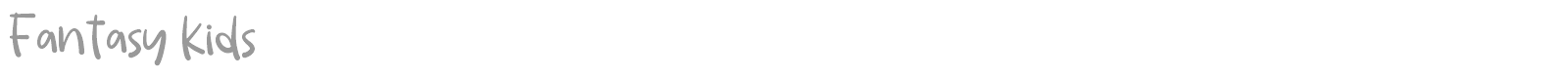 Fantasy kids font preview